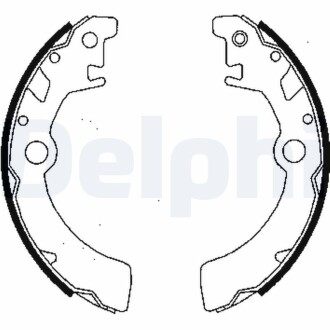 Гальмiвнi колодки барабаннi DELPHI LS1846