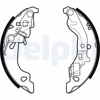 Комплект тормозных колодок DELPHI LS 1858