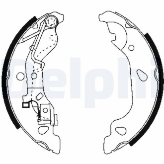 Комплект тормозных колодок DELPHI LS 1859