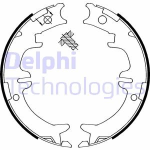 Комплект тормозных колодок, стояночная тормозная система DELPHI LS1892