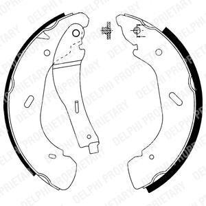 Комплект тормозных колодок DELPHI LS1914