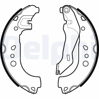 Гальмівні колодки, барабанні DELPHI LS2107