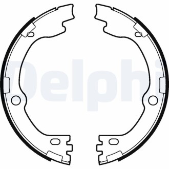 Гальмівні колодки, барабанні DELPHI LS2119