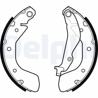 Тормозные колодки, барабанный тормоз DELPHI LS2134