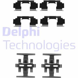 Комплектующие, колодки дискового тормоза DELPHI LX0130 (фото 1)