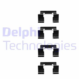 Комплектующие, колодки дискового тормоза DELPHI LX0337 (фото 1)