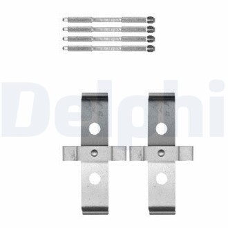 Комплектующие, колодки дискового тормоза DELPHI LX0595