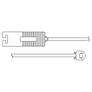Сигнализатор, износ тормозных колодок DELPHI LZ0119