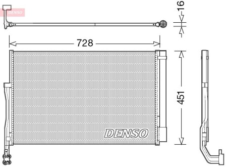 Конденсатор, кондиционер DENSO DCN02007