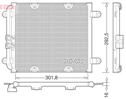 Конденсатор, кондиционер DENSO DCN02028