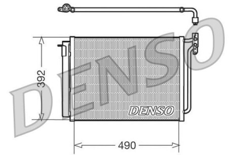 Конденсатор, кондиционер DENSO DCN05009 (фото 1)