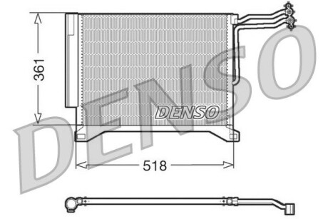 Конденсатор, кондиционер DENSO DCN05100