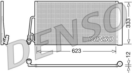 Радіатор кондиціонера DENSO DCN05102 (фото 1)