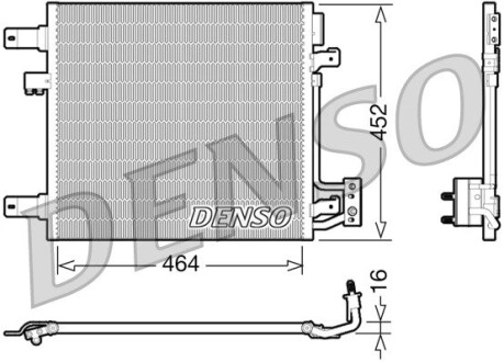 Конденсатор, кондиционер DENSO DCN06014