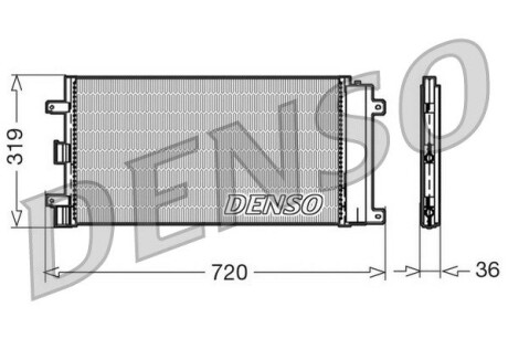 Конденсатор, кондиционер DENSO DCN09042