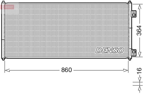 Конденсатор, кондиционер DENSO DCN10032