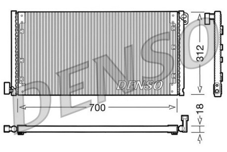 Конденсатор, кондиционер DENSO DCN12001