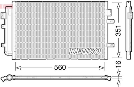 Радіатор кондиціонера DENSO DCN12005