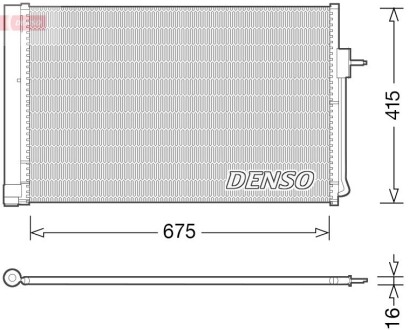 Конденсер кондиціонера DENSO DCN15001