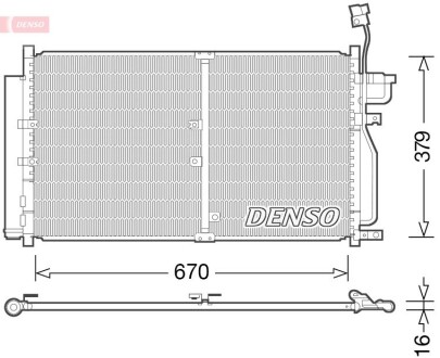 Конденсатор, кондиционер DENSO DCN15003