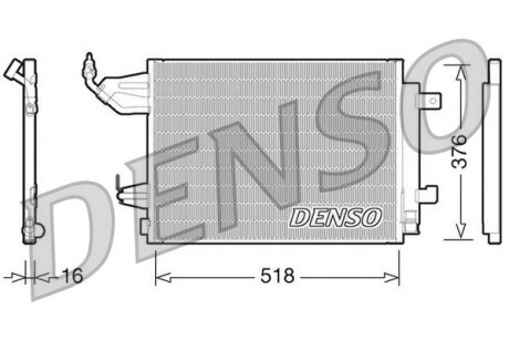 Радіатор кондиціонера DENSO DCN16001