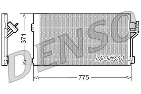 Радіатор кондиціонера MERCEDES-BENZ Vito W639 03-14 DENSO DCN17050