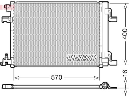 Конденсатор, кондиционер DENSO DCN20001