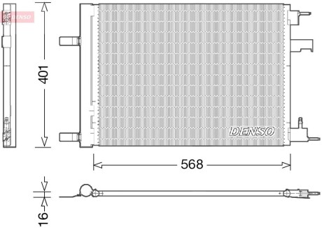 Конденсатор, кондиционер DENSO DCN20008