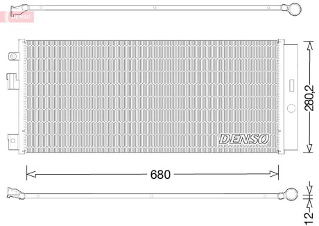 Радіатор кондиціонера DENSO DCN20023