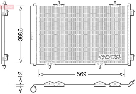 Конденсатор, кондиционер DENSO DCN21030