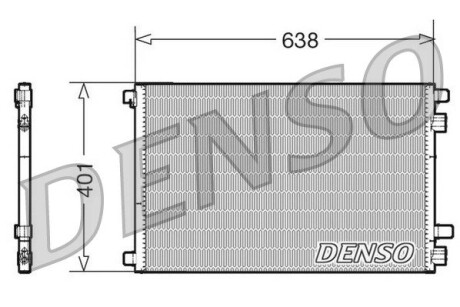 Конденсатор, кондиционер DENSO DCN23012 (фото 1)