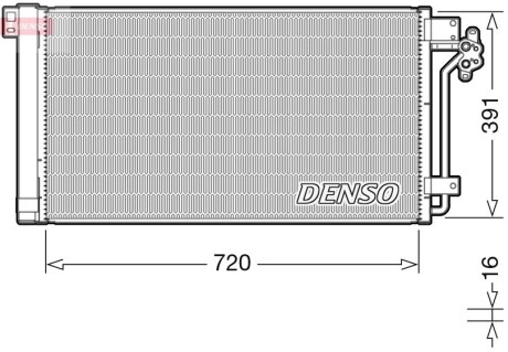 Конденсатор, кондиционер DENSO DCN32020