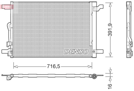 Конденсатор, кондиционер DENSO DCN32024