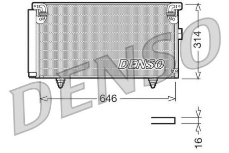 Конденсатор, кондиционер DENSO DCN36001