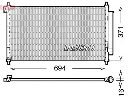 Конденсатор, кондиционер DENSO DCN40012