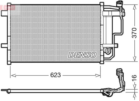 Конденсатор, кондиционер DENSO DCN44007