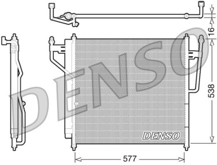 Конденсатор, кондиционер DENSO DCN46017