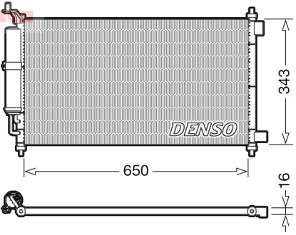 Конденсатор, кондиционер DENSO DCN46020