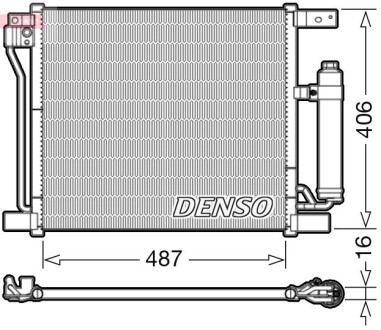 Конденсатор, кондиционер DENSO DCN46021 (фото 1)