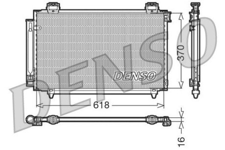 Конденсатор, кондиционер DENSO DCN50016 (фото 1)