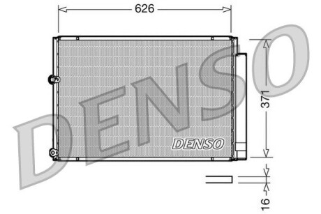 Конденсатор, кондиционер DENSO DCN50018 (фото 1)