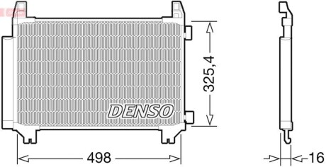 Радіатор кондиціонера DENSO DCN50028