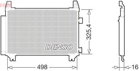 Радіатор кондиціонера DENSO DCN50029