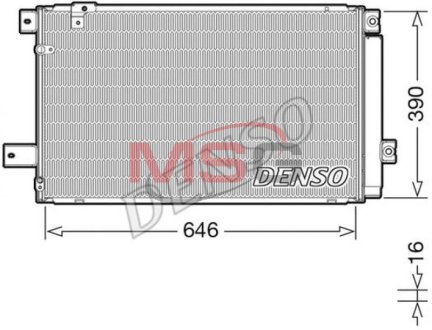 Конденсатор, кондиционер DENSO DCN50049