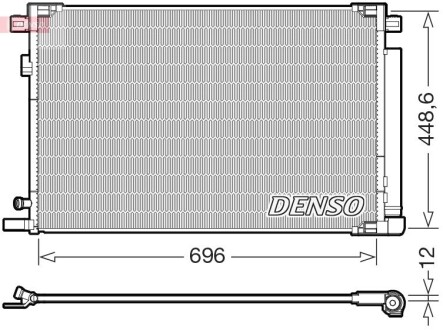 Конденсатор, система кондиціонування повітря DENSO DCN50128