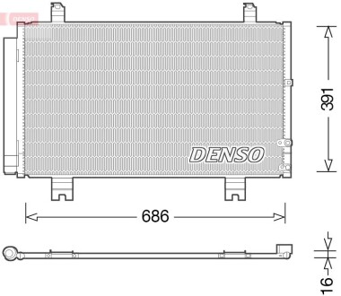 Конденсатор, кондиционер DENSO DCN51013