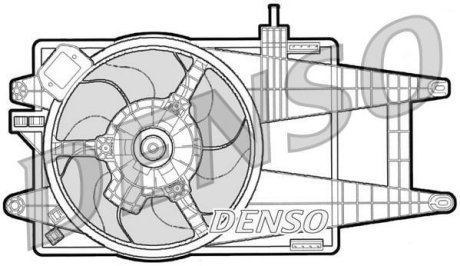 Вентилятор, охлаждение двигателя DENSO DER0 9040
