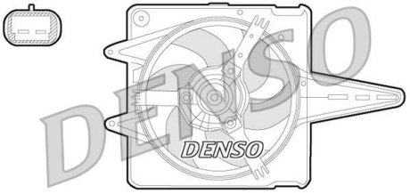 Вентилятор, охлаждение двигателя DENSO DER09056 (фото 1)