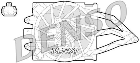 Вентилятор, охлаждение двигателя DENSO DER09057 (фото 1)