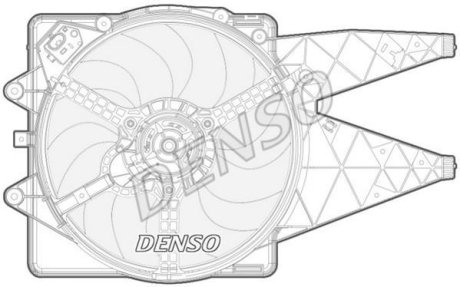 Вентилятор, охлаждение двигателя DENSO DER0-9092 (фото 1)